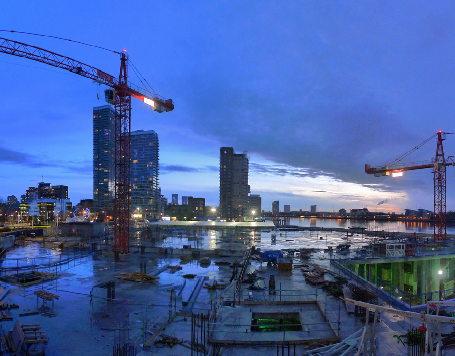 cantiere Riscaldatori a gasolio per un cantiere