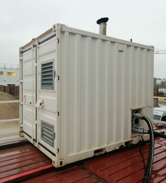 caldaia-impianto-betonaggio Caldaia a noleggio in un impianto di betonaggio