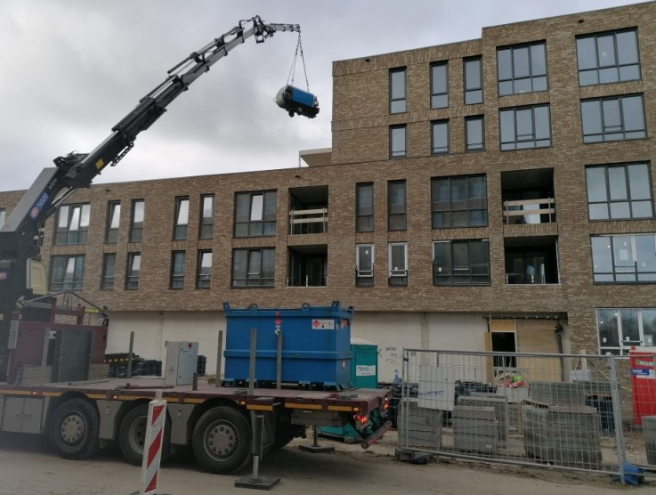 Noleggio riscaldamento durante il completamento di un complesso residenziale