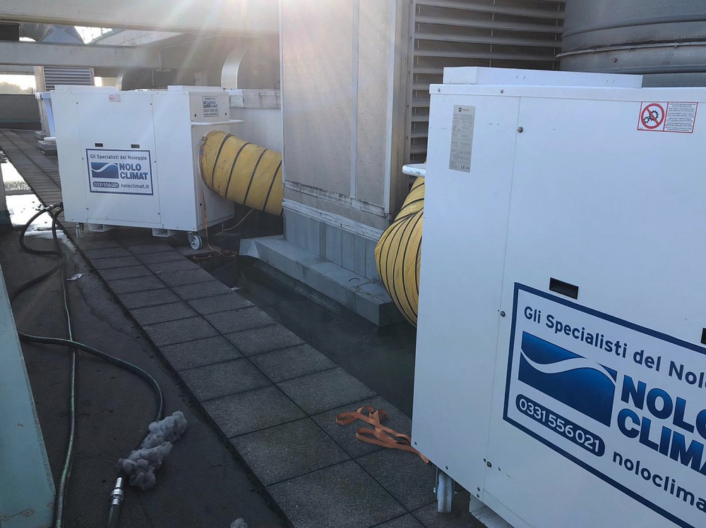 Nolo Climat assiste un ospedale Covid con il noleggio di caldaie e unità di trattamento aria