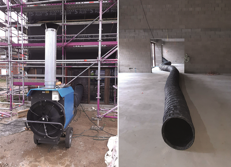 Costruire in inverno: il noleggio di riscaldatori è un alleato vincente