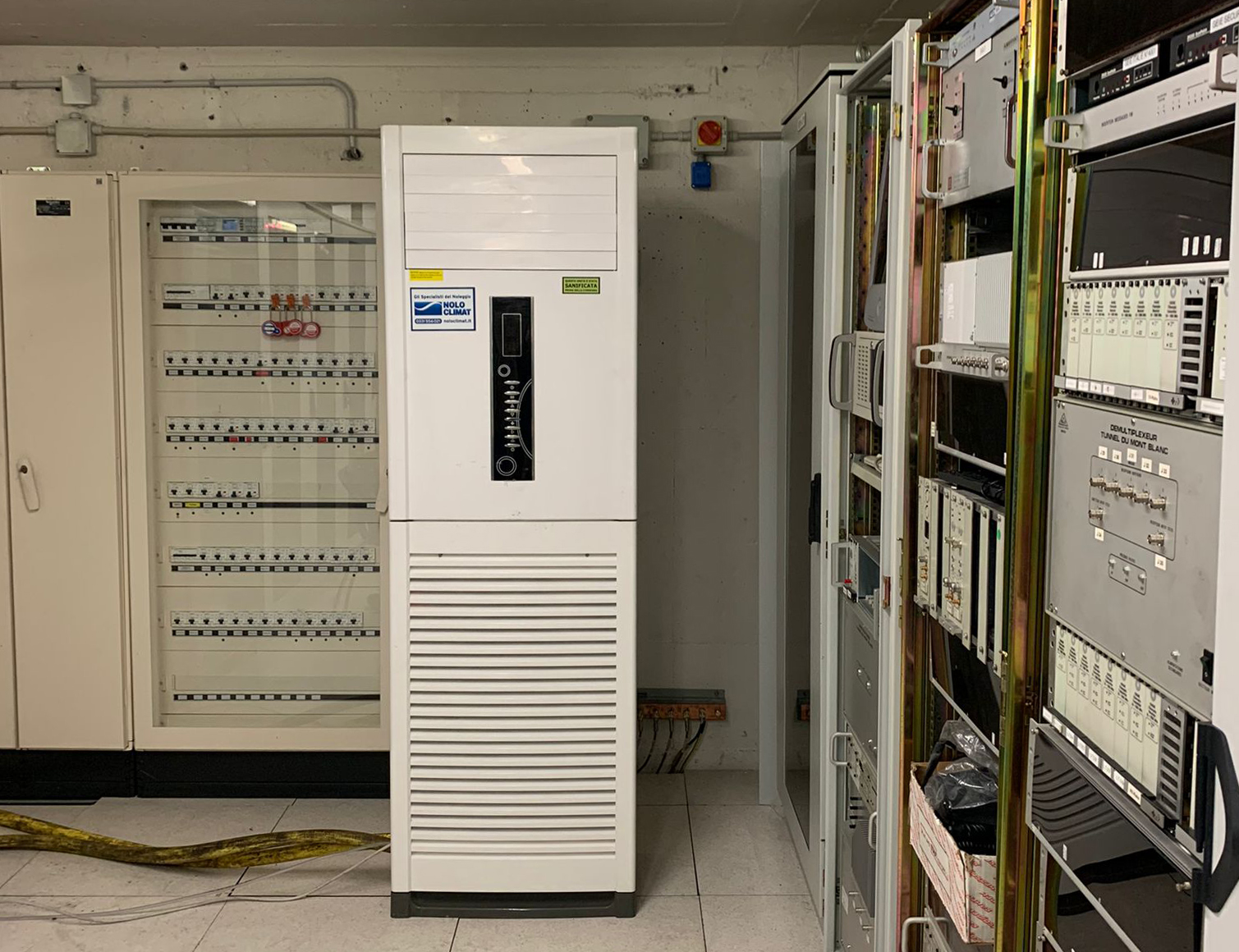 Noleggio chiller e condizionatori per il data center di un traforo alpino