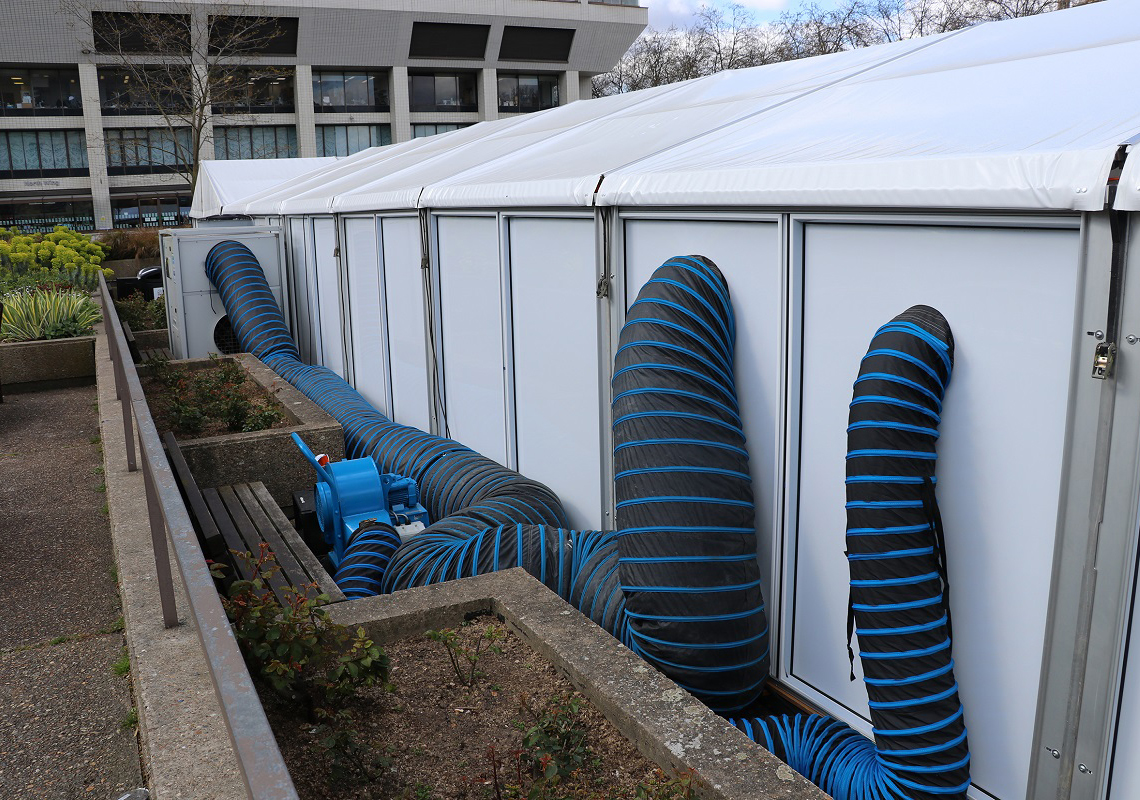 Nolo Climat assicura un controllo climatico completo ad un centro vaccinale