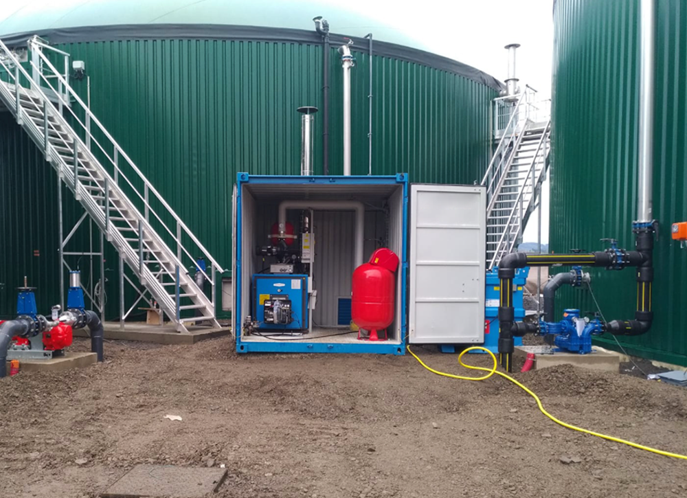 Caldaia Nolo Climat avvia il digestore di un impianto biogas