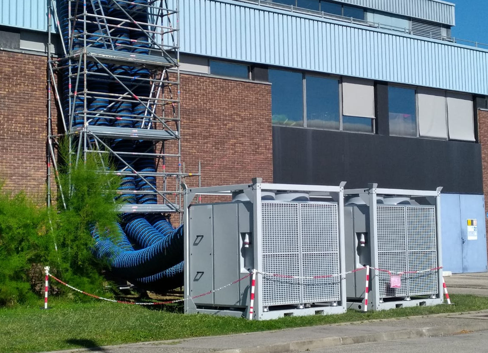 Noleggio condizionatori rooftop per una centrale idroelettrica