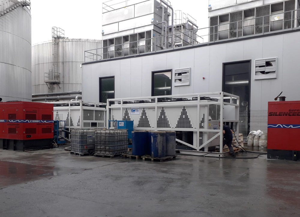 Noleggio chiller d’emergenza salva un’azienda alimentare di fama internazionale