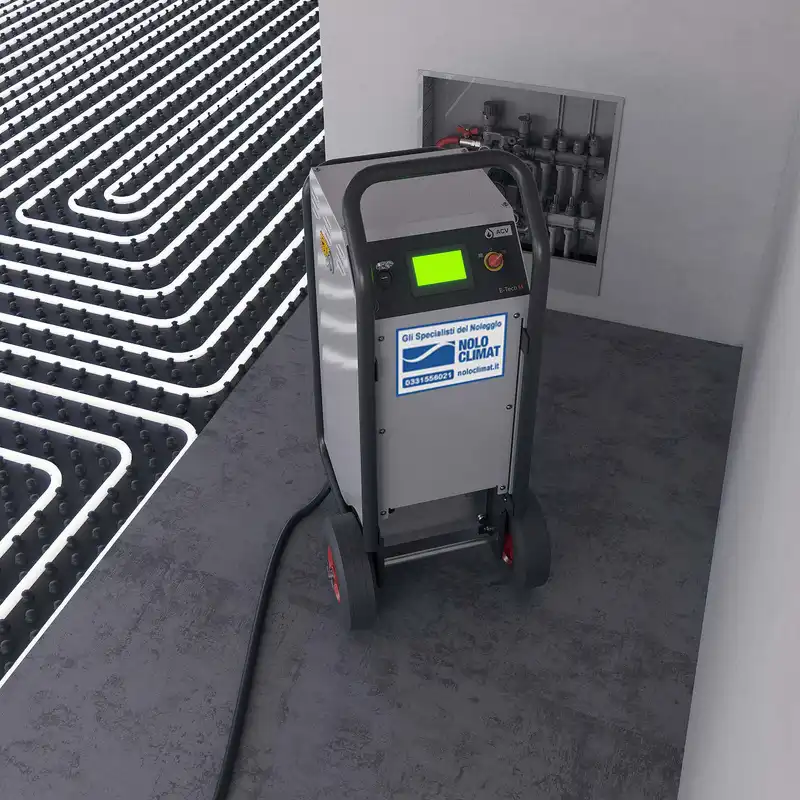 Caldaia elettrica scaldamassetti 3/36 kW a noleggio per shock termico – Nolo Climat